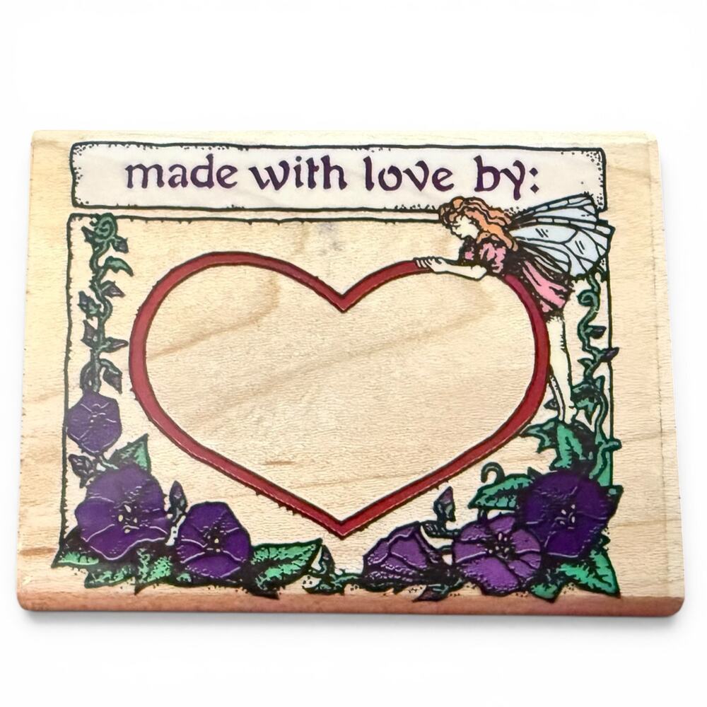 Rubber Stampede Enchanted Made With Love By 114-E Rubber Stamp